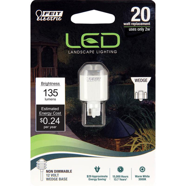 Bombilla LED Feit T5 Wedge, luz blanca cálida, equivalente a 20 vatios, paquete de 1