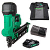 Kit de clavadora inalámbrica para estructuras Metabo HPT de 21 grados (batería y cargador), 18 V