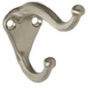 Gancho para abrigos o sombreros de National Hardware, de 2,75 in de largo, de níquel plateado satinado y zinc, capacidad de 35 lb, 1 paquete