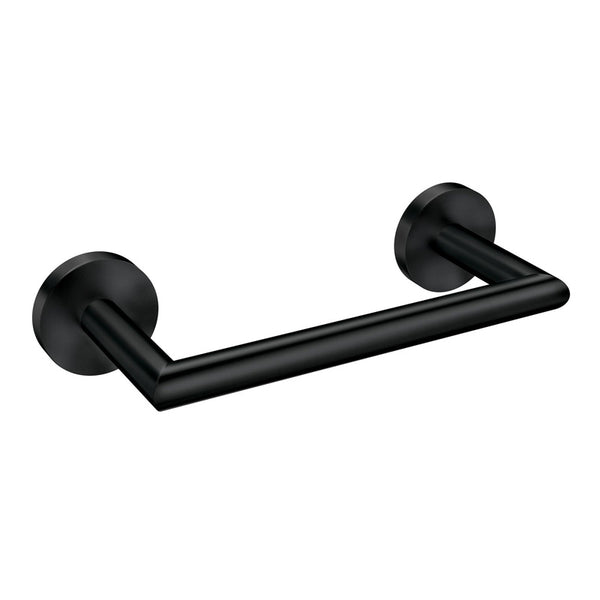 Toallero de barra Moen Arlys negro mate de 7,25" de largo, zinc - Caja abierta