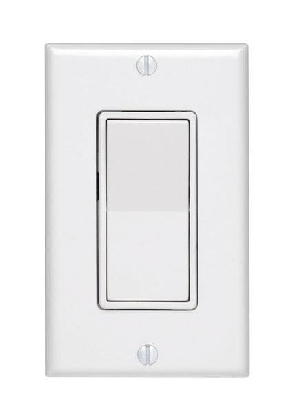Leviton Decora 15 amps Three Pole Rocker Switch White 1 pk