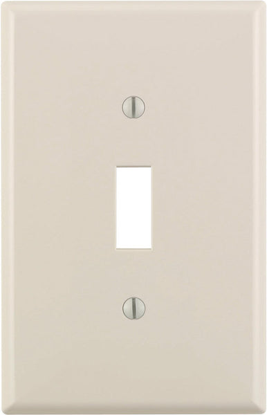 Leviton Almond 1 gang Nylon Toggle Wall Plate 1 pk
