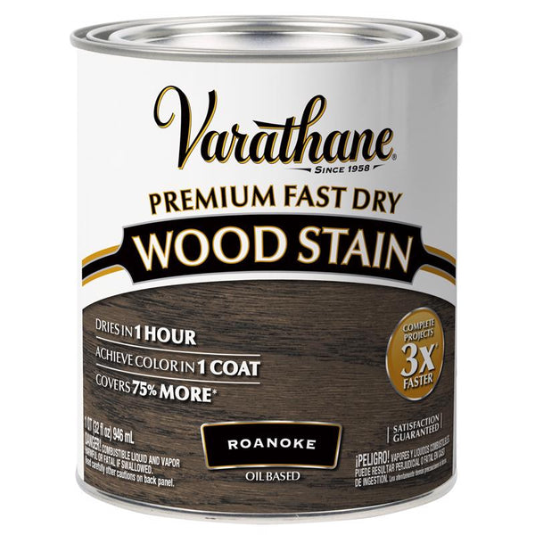 Varathane Roanoke Oil-Based Urethane Modified Alkyd Fast Dry Wood Stain 1 qt (Pack of 2)
