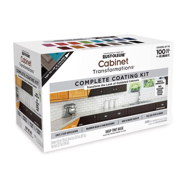 Rust-Oleum Cabinet Transformations Satin Tint Base Deep-Tone Base Cabinet Refinishing System Interio (Pack of 2)