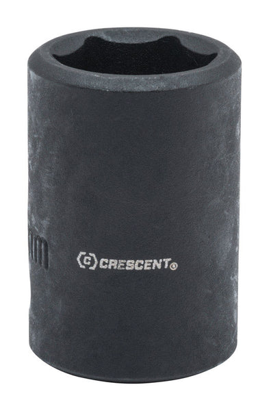Dado de impacto de 6 puntas métrico de 17 mm x 1/2 pulg., en forma de media luna, 1 pieza