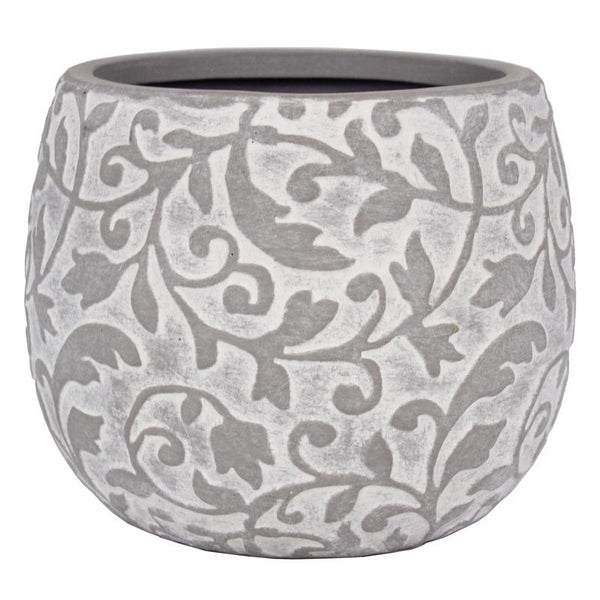 Trendspot Hayden 6 in. D Ceramic Planter Tan (Pack of 2)