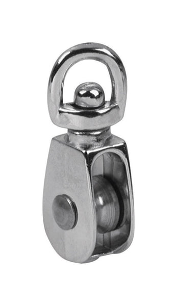 Polea de ojo único con ojo giratorio de hierro galvanizado de 1 pulg. de diámetro Baron