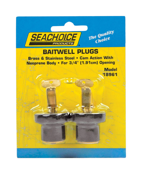 Seachoice Stainless Steel 3/4 in. W Deck and Baitwell Plugs 2 pk - Deal of The Week