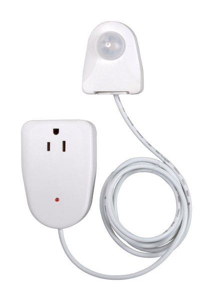 Control de luz activado por movimiento Amertac White (paquete de 1) - Caja abierta
