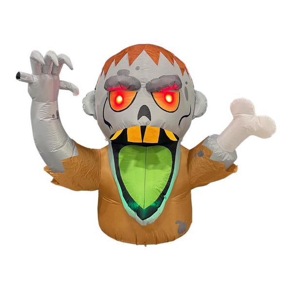 Celebrations 5 ft. Prelit Big Mouth Zombie Inflatable