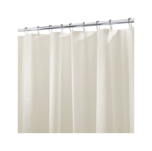 Forro para cortina de ducha de PEVA sólido en color beige de InterDesign de 72 in de alto x 72 in de ancho (paquete de 4)