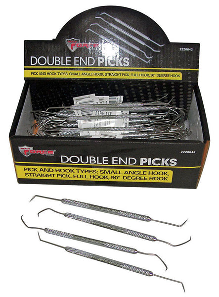 Herramientas de doble punta Max Force de Diamond Visions, acero inoxidable, paquete de 1 (paquete de 80)