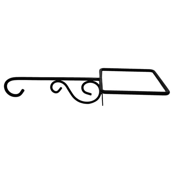 Colgador de plantas de acero negro de 2,7 pulgadas de alto de Living Accents, paquete de 2