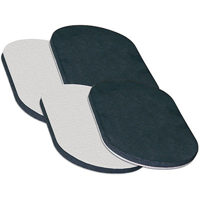 Deslizadores para muebles, reutilizables, fieltro color tostado, 3,5 x 6 pulgadas, paquete de 4.