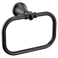 Anillo de toalla negro mate