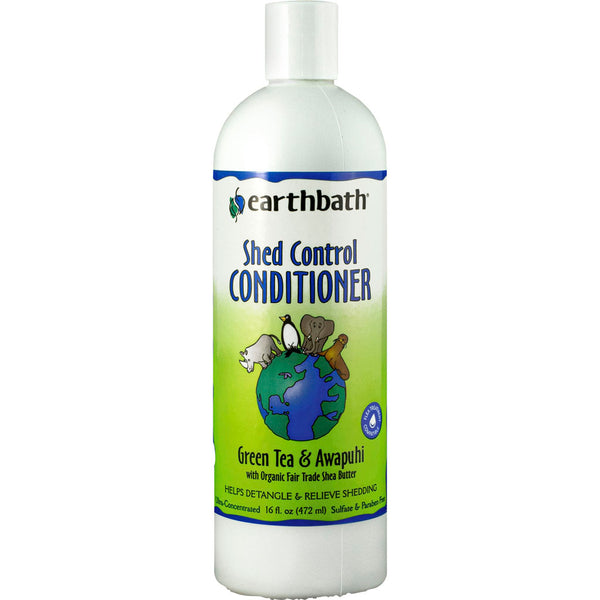 Acondicionador Earthbath Shed Control con té verde y awapuhi, 16 oz