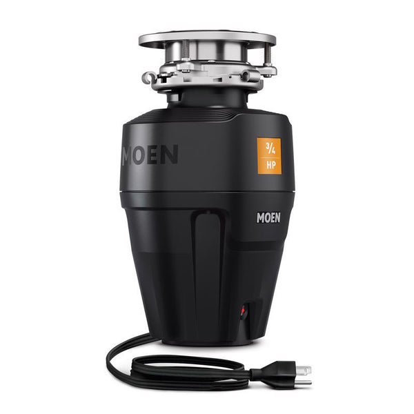 Triturador de basura de alimentación continua de 3/4 HP con cable de alimentación de la serie The Host de Moen