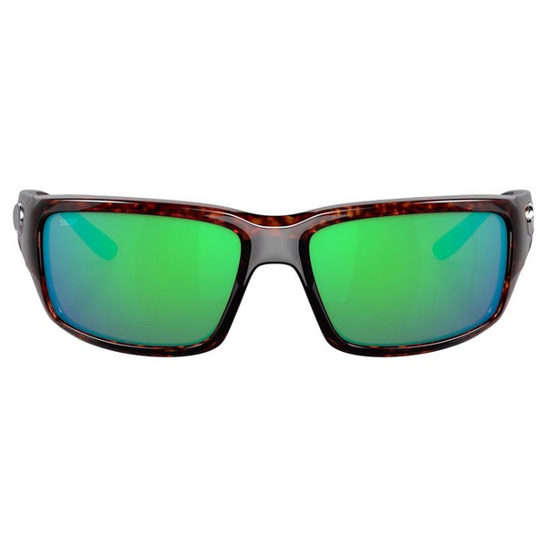Gafas de sol polarizadas Costa Fantail con marco de carey marrón y lentes verdes