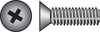 Tornillos para máquina de acero galvanizado de cabeza plana Phillips de calibre 10-24 de Hillman, 2 pulg. x 2 pulg., paquete de 100