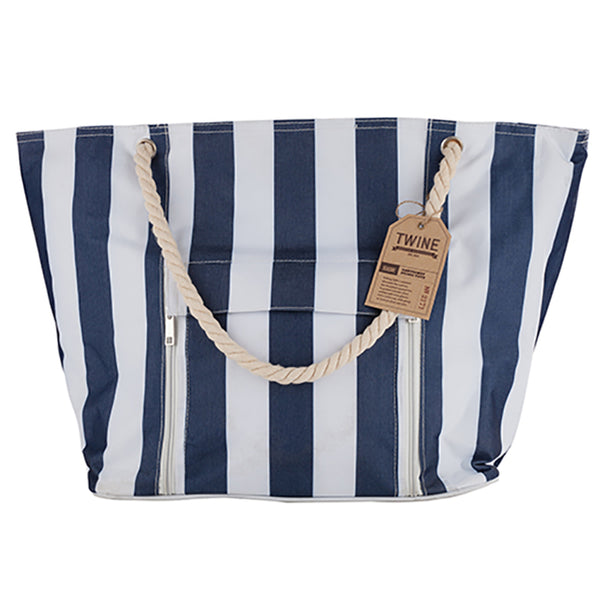Bolsa térmica TWINE azul/blanca (paquete de 4).