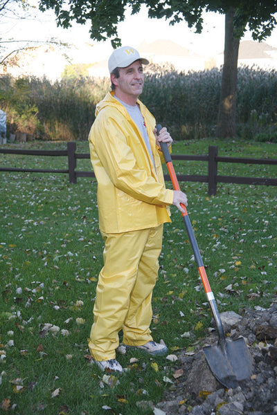 Traje de lluvia de vinilo amarillo Boulder Creek grande