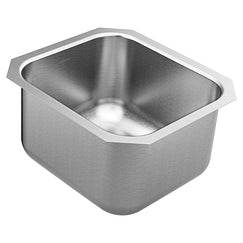 Fregadero de un solo tazón de acero inoxidable de calibre 18 de 16,5 x 18,25