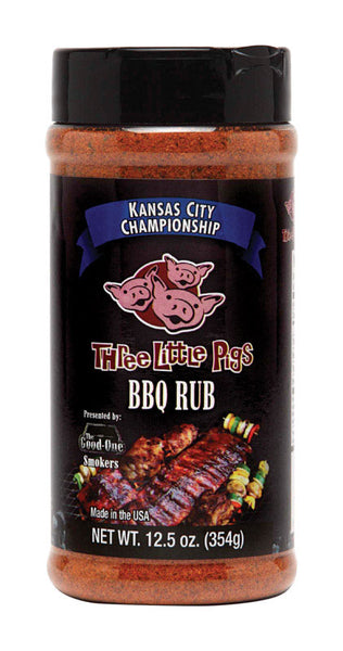 Rub para barbacoa de campeonato de Kansas City Three Little Pigs, 12,5 oz