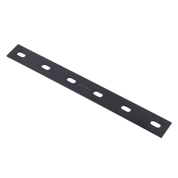 Placa de reparación de acero negro Hampton de 1/8 pulg. de alto x 1,5 pulg. de ancho x 14 pulg. de largo