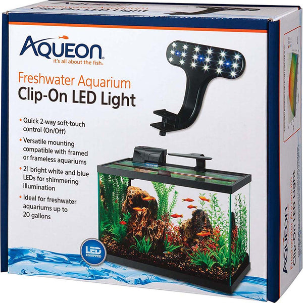 Lámpara LED de agua dulce con clip Aqueon