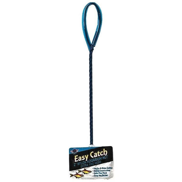 Red de nailon de malla fina para acuario, fácil de atrapar, azul, 5 cm