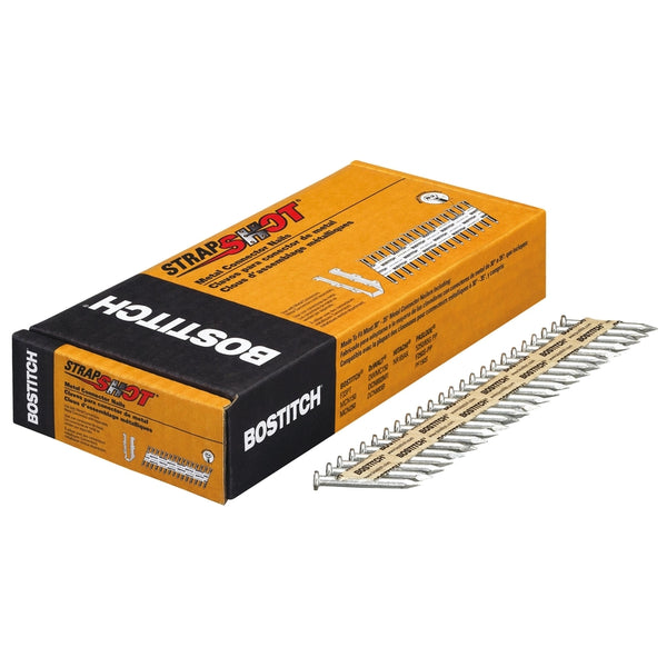 Clavos galvanizados de tira recta de calibre 10 de 1-1/2 pulg. LX de Bostitch, paquete de 500