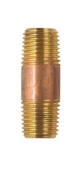 JMF Company 1/4 in. MPT X 1/4 in. D MPT Brass Nipple 1-1/2 in. L
