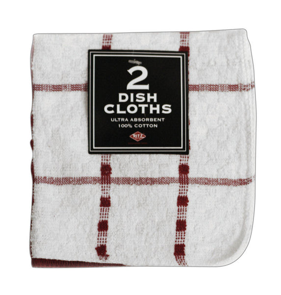 Ritz Paprika Cotton Dish Cloth 2 pk (Pack of 3)