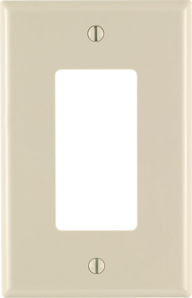 Leviton Light Almond 1 gang Nylon Decorator Wall Plate 1 pk