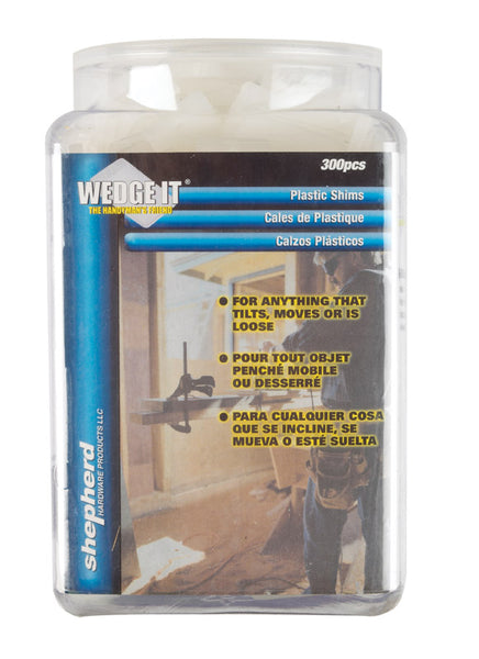 Wedge-It 1 in. W X 2 in. L Plastic Shim 300 pk