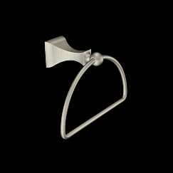 BRUSHED NICKEL TOWEL RING