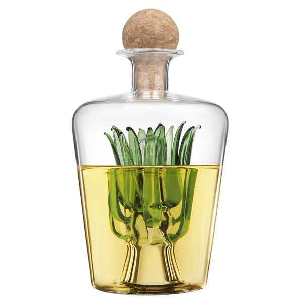 Decantador de tequila de vidrio transparente Final Touch de 28,7 oz