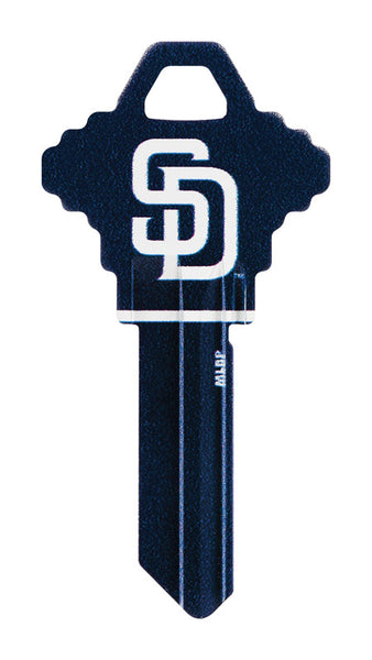Hillman San Diego Padres Painted Key House/Office Universal Key Blank Single (Pack of 6).
