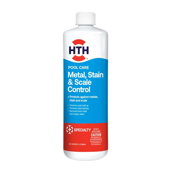 HTH Pool Care Liquid Metal & Stain Control 1 qt (Pack of 6)