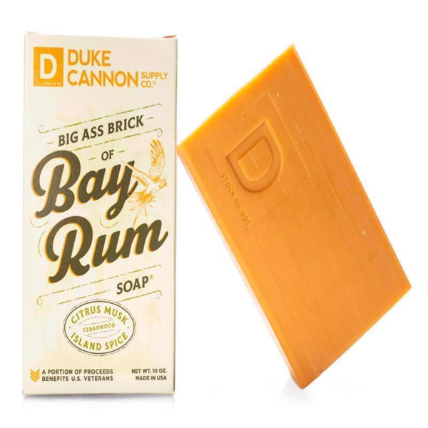 Duke Cannon Big Ass Brick of Soap Bay Rum Scent Bar Soap 10 oz (Pack of 6)