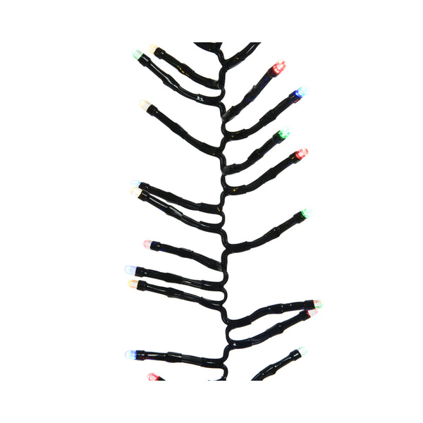 Celebraciones - Cadena de luces LED navideñas multicolor de 192 unidades, 6,6 pies