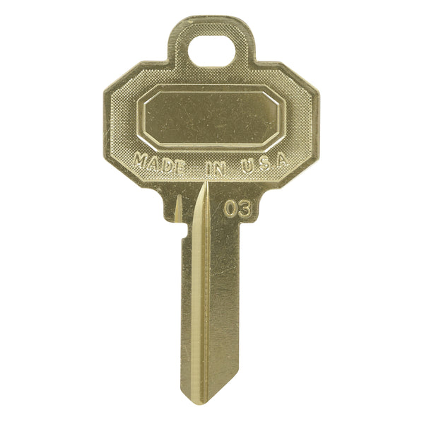 Hillman Traditional Key House/Office Universal Key Blank Single For Baldwin (Pack of 10).