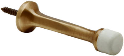 Tope de puerta de latón antiguo de 3 pulgadas