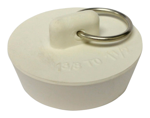 Tapón de drenaje de goma blanca de 1-1/2 pulg. de Plumb Pak