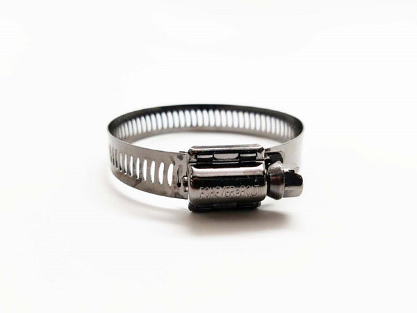 FOREVERBOLT 1-5/16 in to 2-1/4 in. SAE 28 Black Hose Clamp Stainless Steel Band