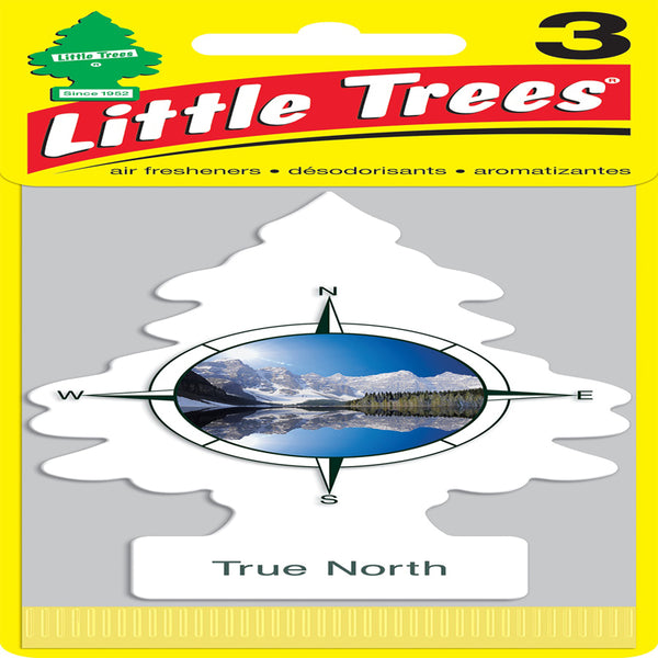 Ambientador sólido para coche Little Trees True North Scent (paquete de 8)