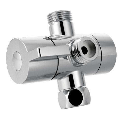 Chrome shower arm diverter
