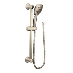 Brushed nickel eco-performance handshower handheld shower