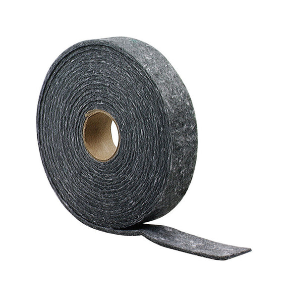 Burlete de fieltro gris MD Building Products para puertas y ventanas, 204 pulg. LX, 0,19 pulg.