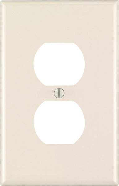 Leviton Almond 1 gang Nylon Duplex Outlet Wall Plate (Pack of 20)